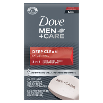Dove Men+Care Body + Face Bar Deep Clean - 6-4 Oz