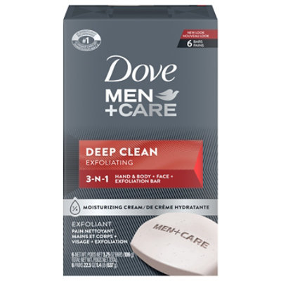 Dove Men+Care Body + Face Bar Deep Clean - 6-4 Oz