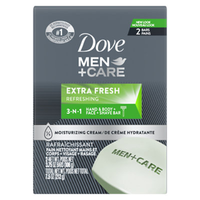 Dove Men+Care Body + Face Bar Extra Fresh - 2-4 Oz - Image 2