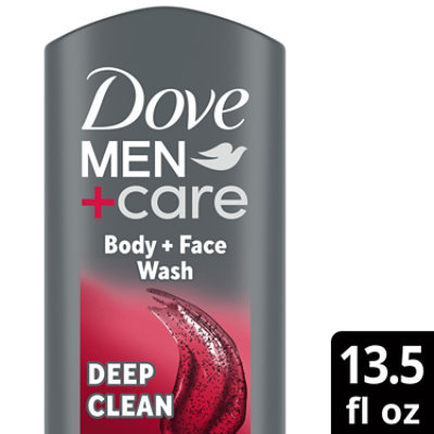 Dove Men+Care Body and Face Bar, Deep Clean - 4 oz, 6 count