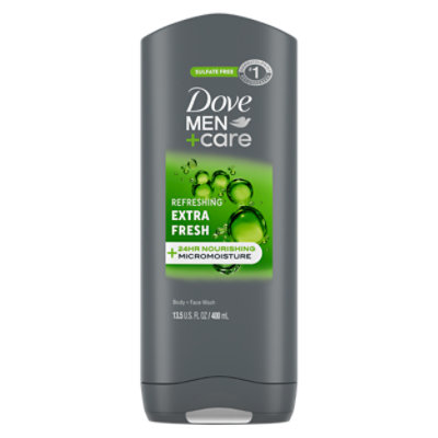 Dove Men+Care Body + Face Wash Extra Fresh - 13.5 Oz - Image 1
