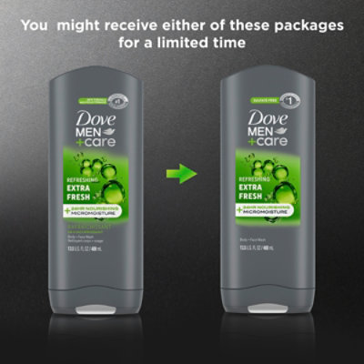 Dove Men+Care Body + Face Wash Extra Fresh - 13.5 Oz - Image 5
