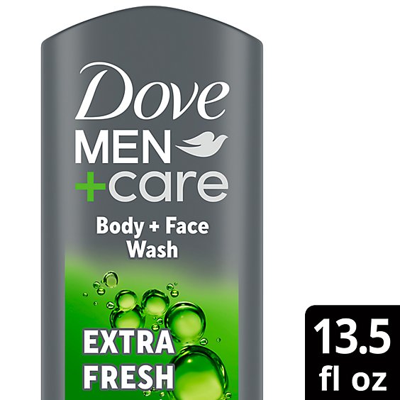 Dove Men+Care Body + Face Wash Extra Fresh - 13.5 Oz