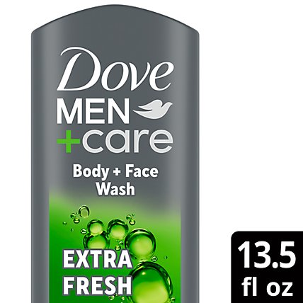 Dove Men+Care Body + Face Wash Extra Fresh - 13.5 Oz - Image 1