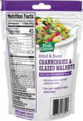 Fresh Gourmet Cranberries & Glazed Walnuts - 3.5 Oz - Image 6