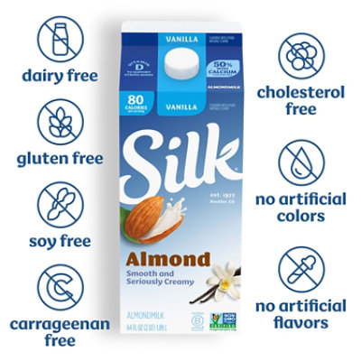 Silk Vanilla Almond Milk - 64 Fl. Oz. - Image 5