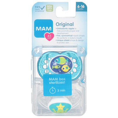 ２児mam専用ページ MAM Pacifier Crystal 6 Months Plus - 2 Count - tomthumb