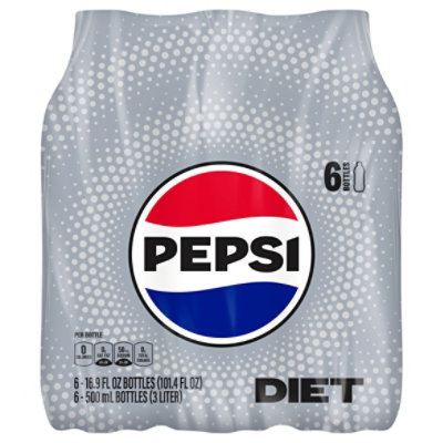 Diet Pepsi Soda Pop Cola - 6-16.9 Oz