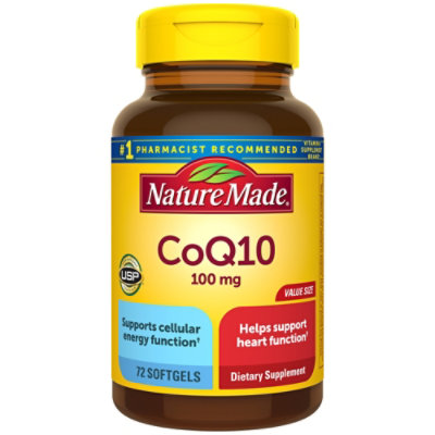 Nature Made CoQ10 100 mg Softgels - 72 Count - Image 1