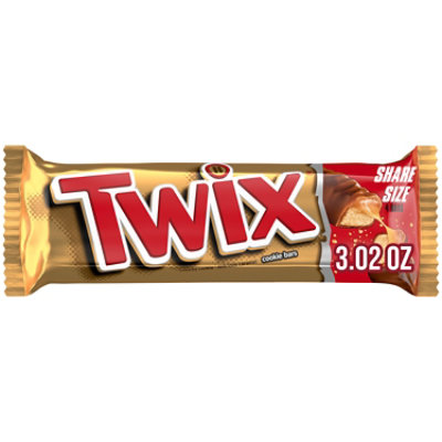 Twix Caramel Chocolate Candy Cookie Bar Sharing Size 3.02 Oz - Image 1