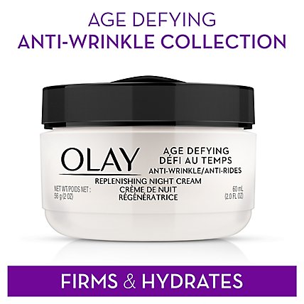 Olay Age Defying Night Cream Anti Wrinkle - 2 Oz - Image 3