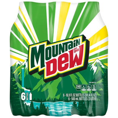 Mtn Dew Soda - 6-16.9 Fl. Oz. - Image 1