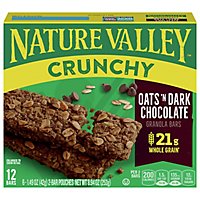 Nature Valley Granola Bars Crunchy Oats n Dark Chocolate - 6-1.49 Oz - Image 3