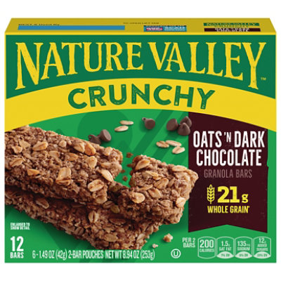 Nature Valley Granola Bars Crunchy Oats n Dark Chocolate - 6-1.49 Oz - Image 2