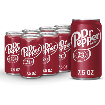 Dr Pepper Soda In Can - 8-7.5 Fl. Oz. - Image 1