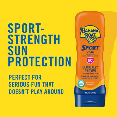 Banana Boat Ultra Sport Performance Broad Spectrum SPF 50 Sunscreen Lotion - 8 Oz - Image 2