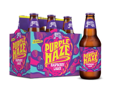 Abita Brewing Purple Haze Raspberry Lager Bottles - 6-12 Fl. Oz. - Image 1