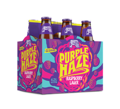 Abita Brewing Purple Haze Raspberry Lager Bottles - 6-12 Fl. Oz. - Image 3