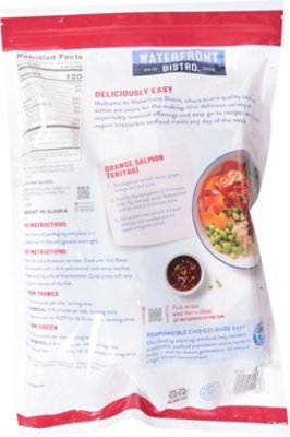 waterfront BISTRO Boneless Skin On Wild Alaskan Pink Salmon Fillets - 32 Oz - Image 5