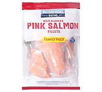 waterfront BISTRO Salmon Fillets Wild Alaskin Pink Boneless & Skin On - 32 Oz