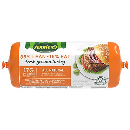 Jennie-O 85% Lean Turkey Ground Chub Fresh - 16 Oz - Image 1