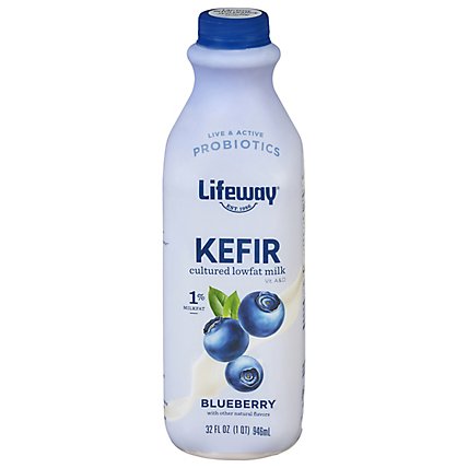 Lifeway Kefir Cultured Milk Smoothie Lowfat Blueberry - 32 Fl. Oz. - Image 3