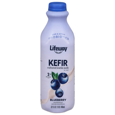 Lifeway Kefir Cultured Milk Smoothie Lowfat Blueberry - 32 Fl. Oz. - Image 3