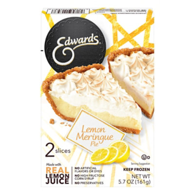 EDWARDS Pie Lemon Mirengue 2 Slices Frozen - 5.7 Oz