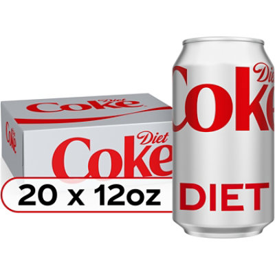 Diet Coke Soda Pop Cola 20 Count - 12 Fl. Oz. - Image 1