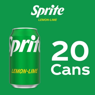 Sprite Soda Pop Lemon Lime Pack In Cans - 20-12 Fl. Oz. - Image 5