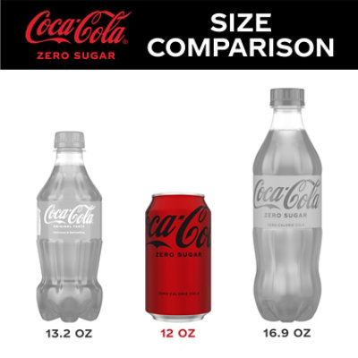 Coca-Cola Zero Sugar Soda Cans - 20-12 Fl. Oz. - Image 3