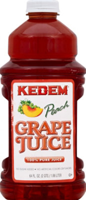 Kedem Peach Grape Juice - 64 Fl. Oz. - Image 2