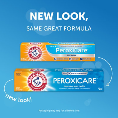 ARM & HAMMER Peroxicare Clean Mint Fluoride Toothpaste - 6 Oz - Image 2