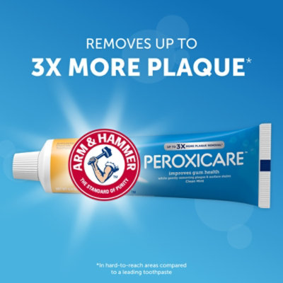 ARM & HAMMER Peroxicare Clean Mint Fluoride Toothpaste - 6 Oz - Image 3