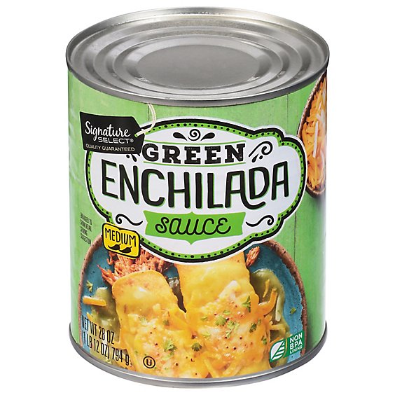 Signature SELECT Enchilada Sauce Green Medium Can - 28 Oz