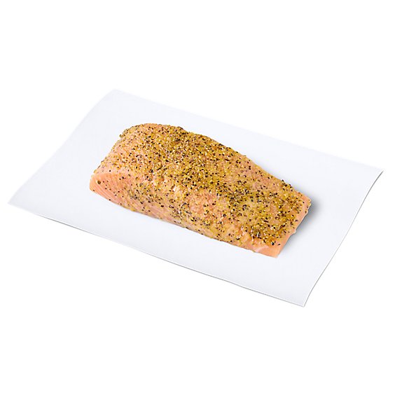 Seafood Service Counter Sockeye Salmon Fillets W/Crab & Lobster Stuffing Fz - 1 LB