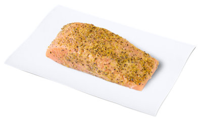 Seafood Service Counter Sockeye Salmon Fillets W/Crab & Lobster Stuffing Fz - 1 LB - Image 1