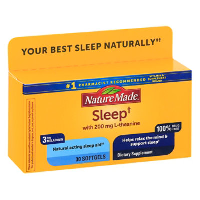 Nature Made Natural Sleep Aid - 30 Count - Image 1