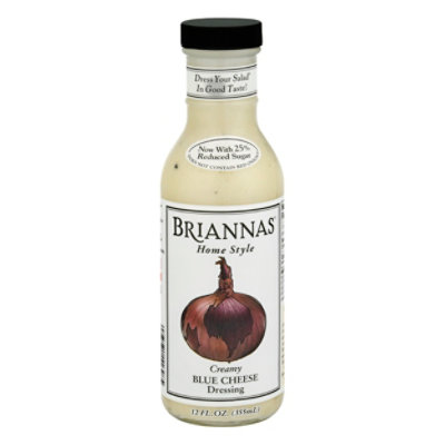 BRIANNAS Dressing Home Style Blue Cheese Creamy - 12 Fl. Oz.