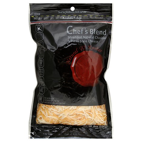 Anderson International Chefs Blend Shredded Cheese Natural Cheddar & Pizza Style - 8 Oz