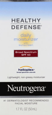 Neutrogena Healthy Defense Daily Moisturizer With Sunscreen Broad Spectrum SPF 50 - 1.7 Fl. Oz. - Image 2