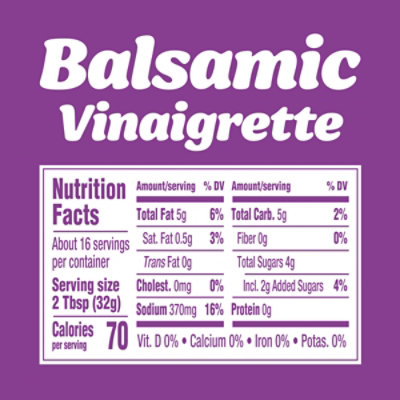 Kraft Balsamic Vinaigrette Salad Dressing Bottle - 16 Fl. Oz. - Image 7