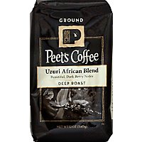 Peets Coffee Coffee Ground Deep Roast Uzuri African Blend - 12 Oz - Image 2