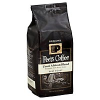 Peets Coffee Coffee Ground Deep Roast Uzuri African Blend - 12 Oz - Image 1