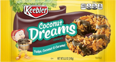 Keebler Coconut Dreams Cookies Fudge Coconut & Caramel - 8.5 Oz