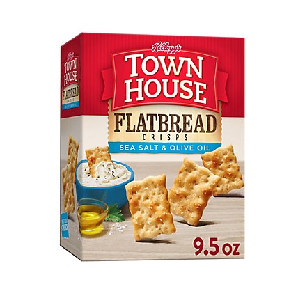 Town House Flatbread Crisps Crackers Sea Salt and Olive Oil - 9.5 Oz - Image 2