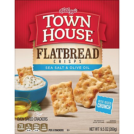 Town House Flatbread Crisps Crackers Sea Salt and Olive Oil - 9.5 Oz - Image 5