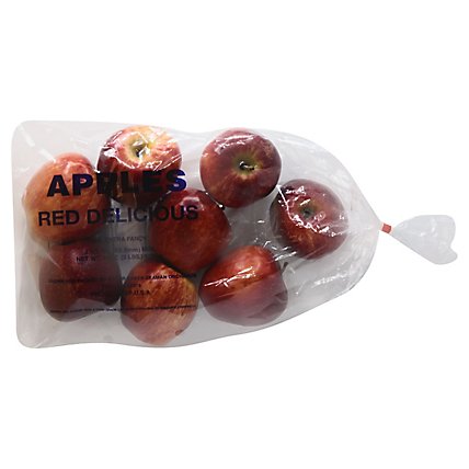 Signature Farms Red Delicious Apples Prepacked Bag - 3 Lb - Image 1