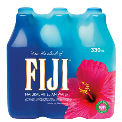 FIJI Natural Artesian Bottled Water - 6-11.15 Fl. Oz. - Image 1