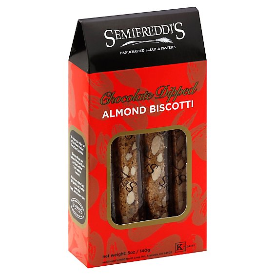 Semifreddis Chocolate Dipped Almond Biscotti - 1-5 Oz